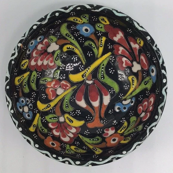 Hand Painted Turkish Ceramic Bowls - Picture 8 of 11